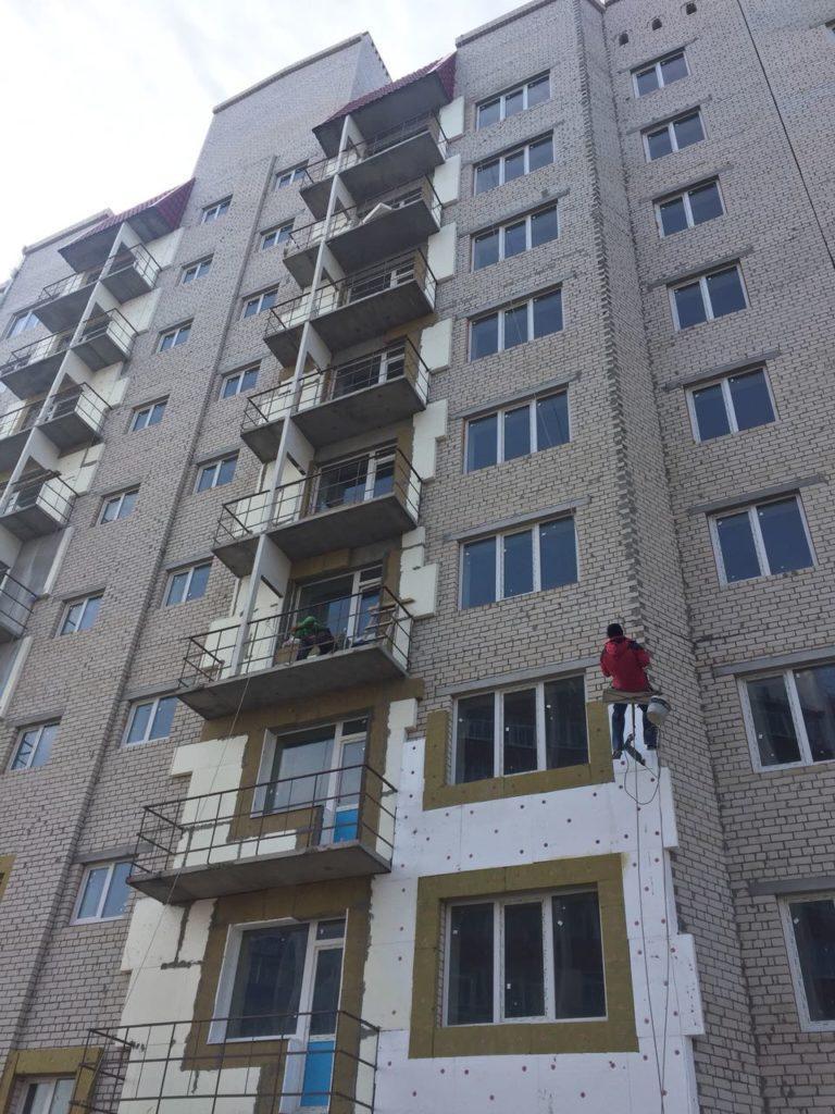 Фотоотчет проекта Вертикаль-Юг: Утепление многоквартирного дома в Николаеве