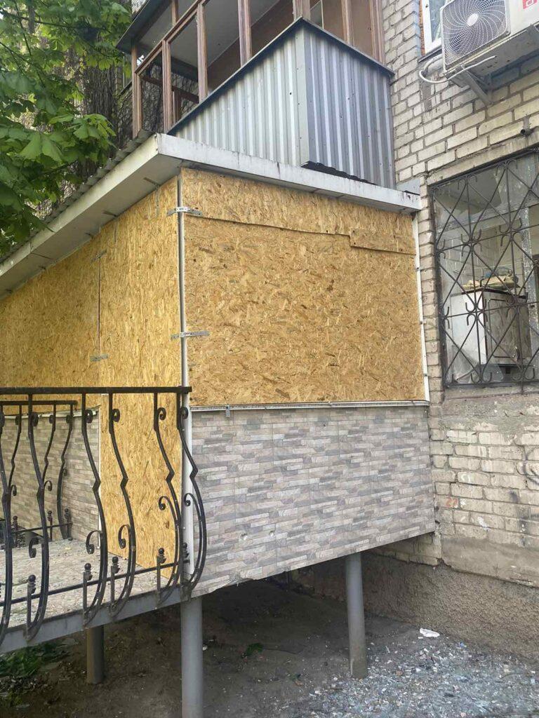 Зашивка стеклопакетов и фасадов ОСБ Николаев