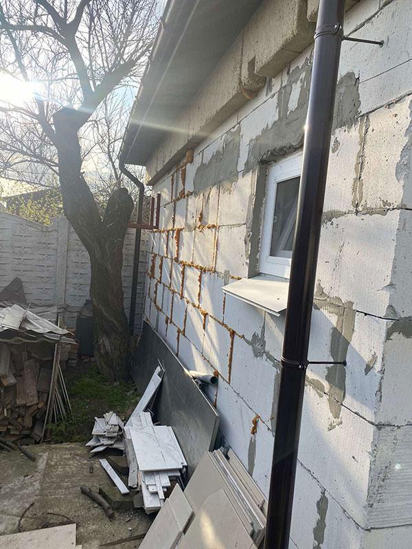 Утеплення стін з газобетону мінеральною ватою в Миколаєві