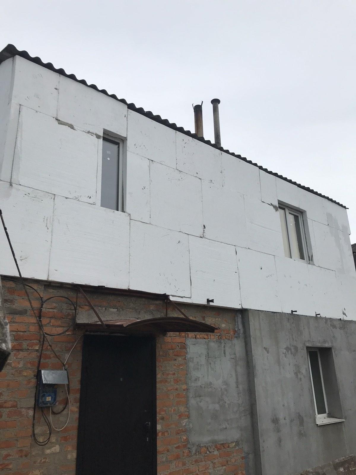 Утепление стен двухэтажного дома в Николаеве
